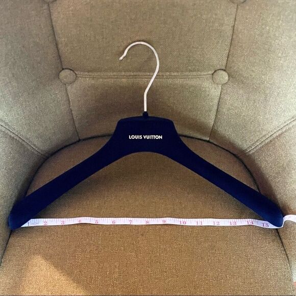Louis Vuitton LV Navy Velvet Coat Hangers w/ Good Hardware (Set of 2) - Picture 2 of 3